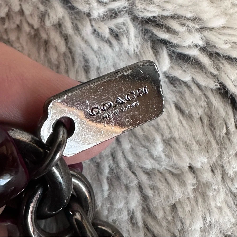 Coach Embroidered Skull Keychain Fob - Picture 9 of 11